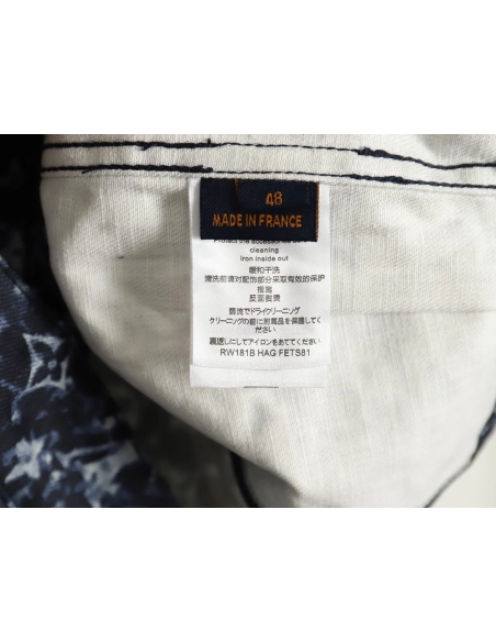 Louis Vuitton tiedyed printed denim jacket 4652,Cheap Replica Reps Louis Vuitton