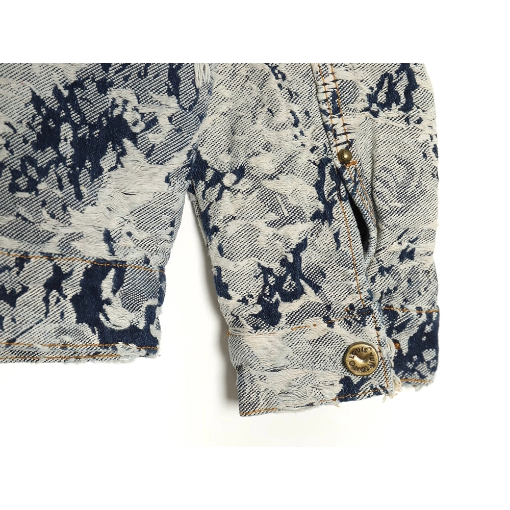 Louis Vuitton Snowflake Denim Jacket 4652,Cheap Replica Reps Louis Vuitton