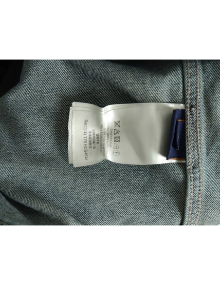 Louis Vuitton embossed monogram denim jacket 4652,Cheap Replica Reps Louis Vuitton