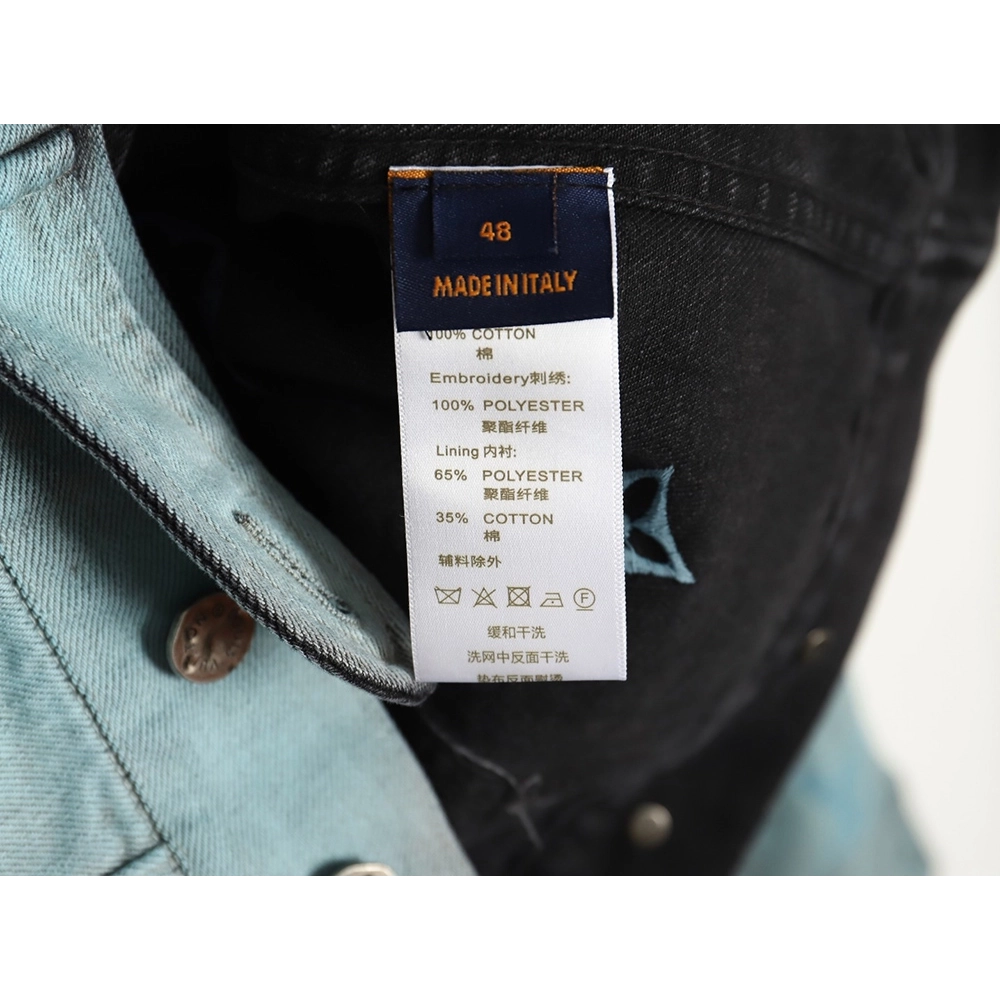 Louis Vuitton Gradient Jacquard Denim Jacket,Cheap Replica Reps Louis Vuitton