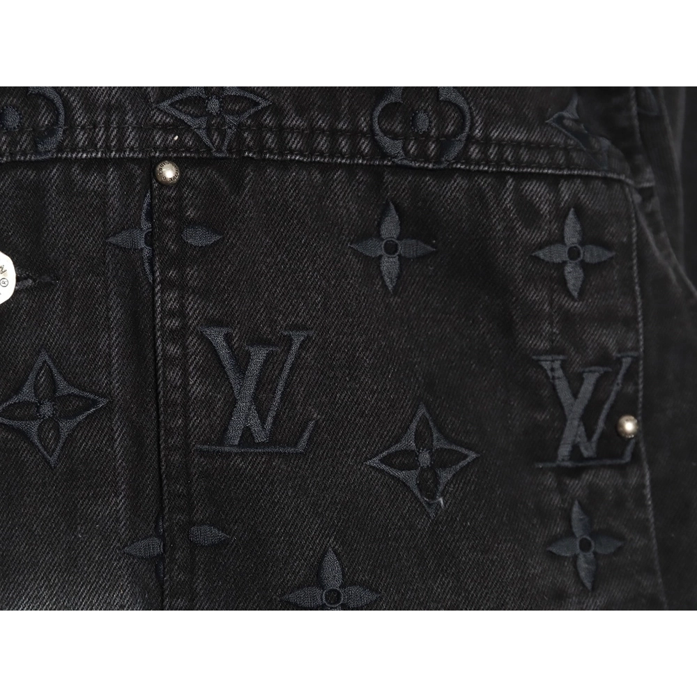 Louis Vuitton Gradient Jacquard Denim Jacket,Cheap Replica Reps Louis Vuitton