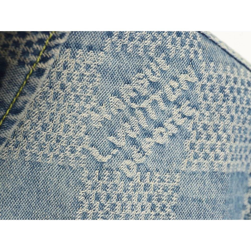 Louis Vuitton Checkerboard Denim Jacket,Cheap Replica Reps Louis Vuitton