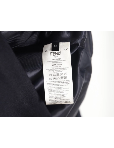 Fendi GOTO zipper pocket cashmere jacket,Cheap Replica Reps Fendi