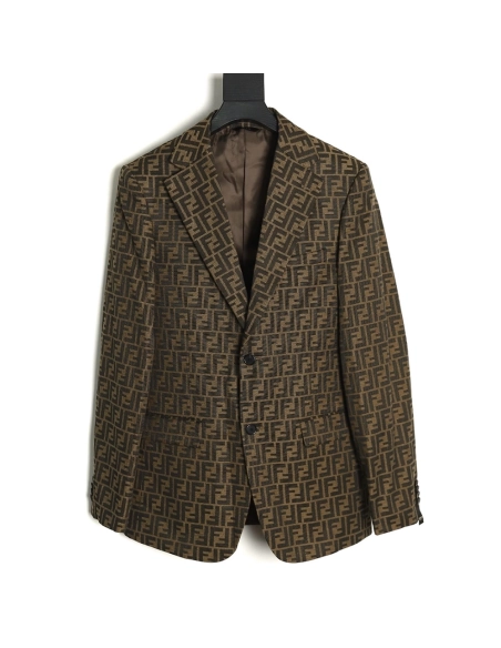 Fendi all over print FF suit jacket 4652,Cheap Replica Reps Fendi