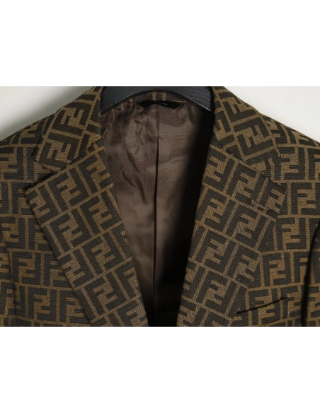 Fendi all over print FF suit jacket 4652,Cheap Replica Reps Fendi