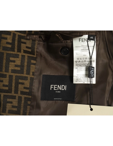 Fendi all over print FF suit jacket 4652,Cheap Replica Reps Fendi