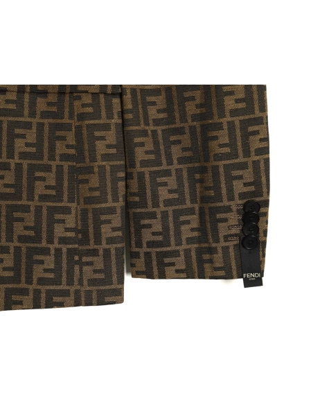 Fendi all over print FF suit jacket 4652,Cheap Replica Reps Fendi