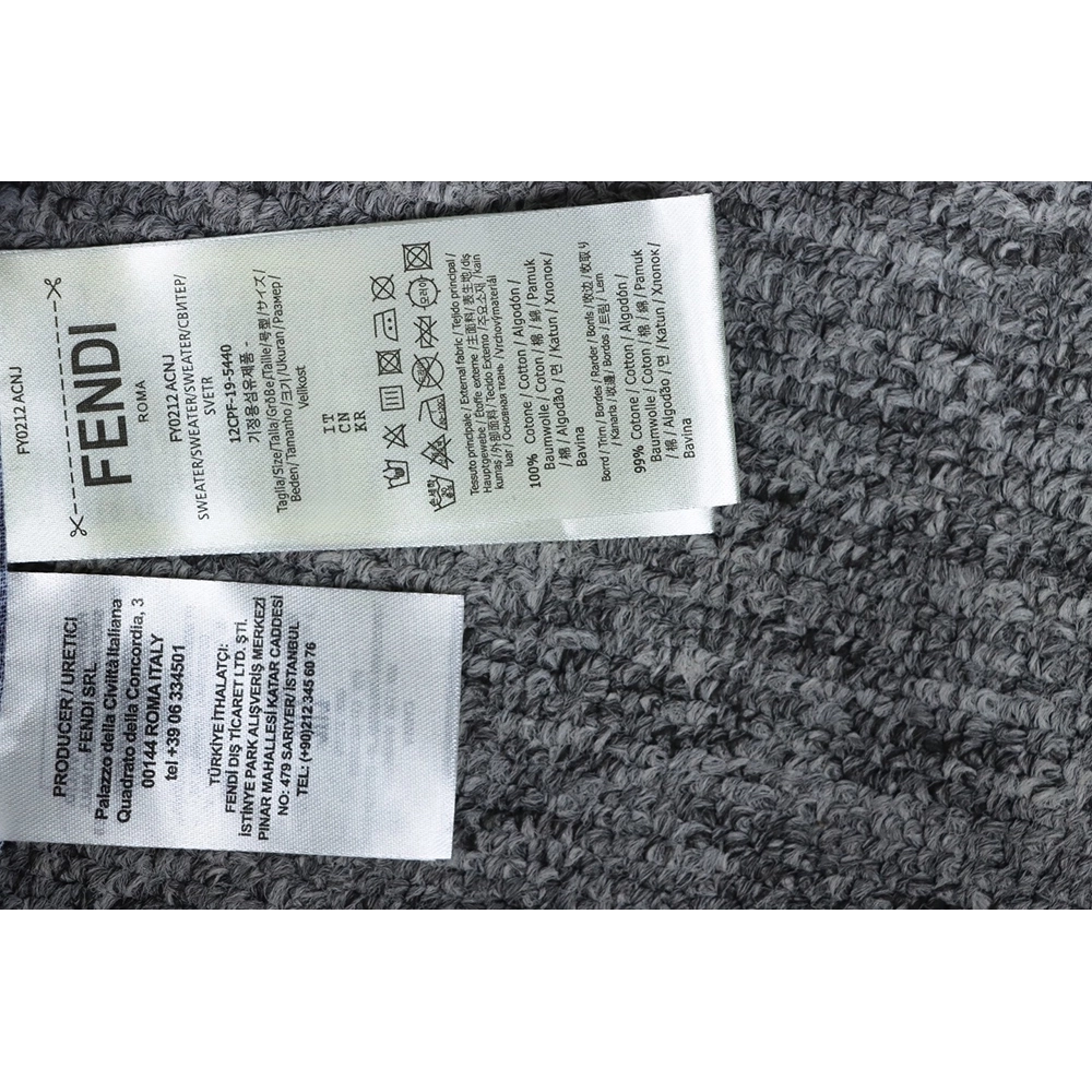 Fendi blue double FF full print colorblock long sleeve shirt,Cheap Replica Reps Fendi