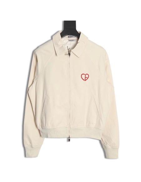 Dior embroidered heart cropped jacket,Cheap Replica Reps Dior
