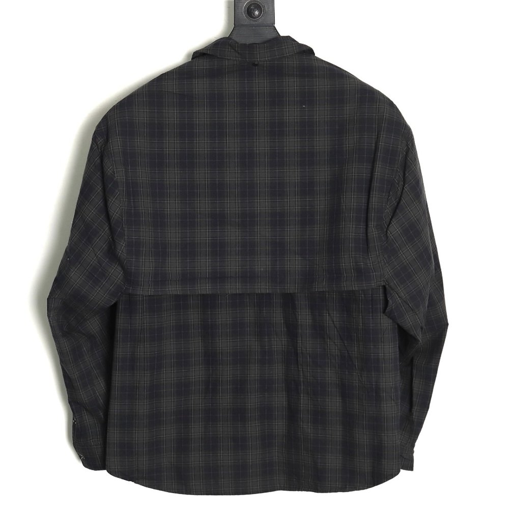 Balenciaga Detachable Oversized Deconstructed TwoPiece Shirt Jacket,Cheap Replica Reps Balenciaga