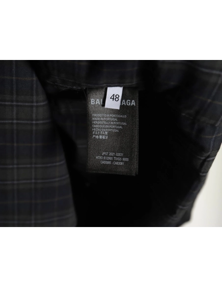 Balenciaga Detachable Oversized Deconstructed TwoPiece Shirt Jacket,Cheap Replica Reps Balenciaga