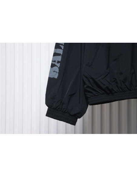 Balenciaga Blurred Lettering Print Track Jacket,Cheap Replica Reps Balenciaga