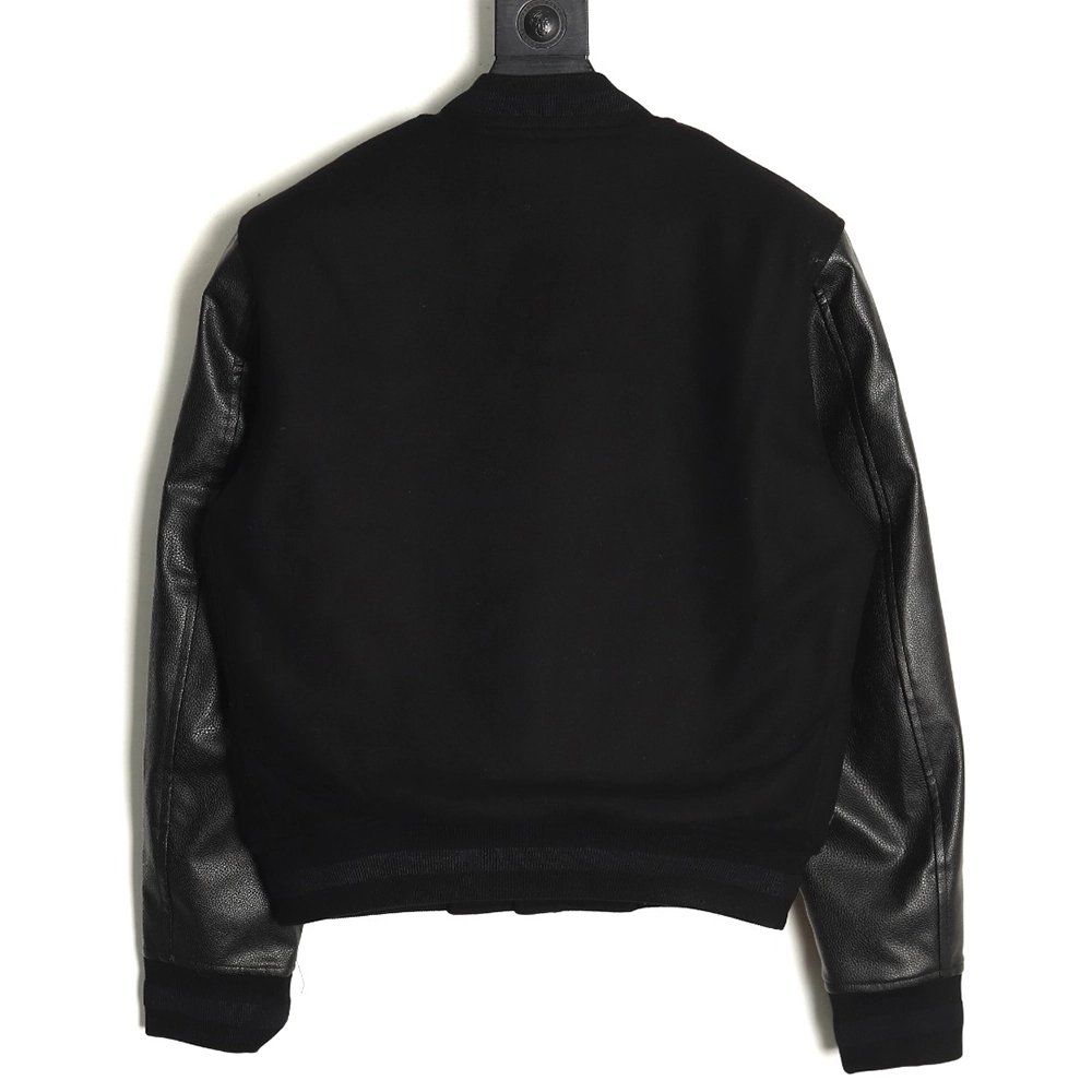Givenchy 4G Logo leather baseball jacket,Cheap Replica Reps Givenchy