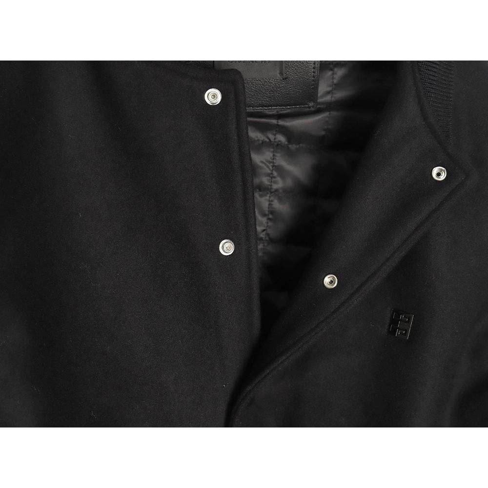 Givenchy 4G Logo leather baseball jacket,Cheap Replica Reps Givenchy