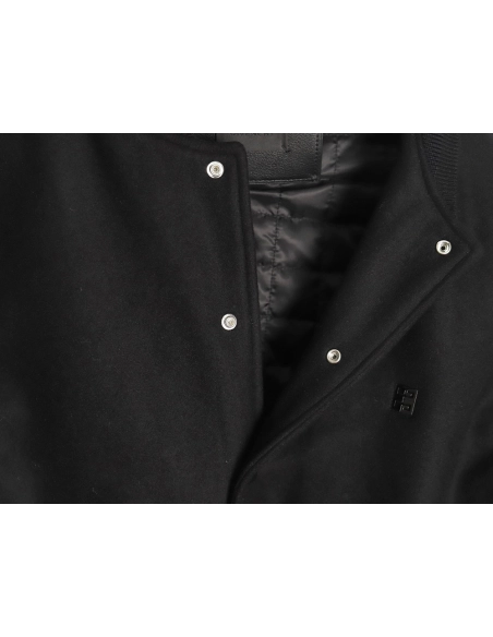 Givenchy 4G Logo leather baseball jacket,Cheap Replica Reps Givenchy