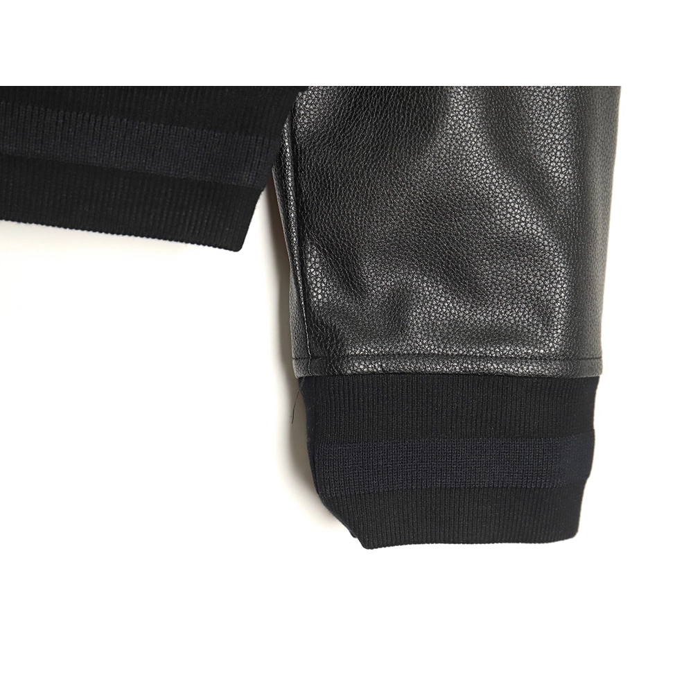 Givenchy 4G Logo leather baseball jacket,Cheap Replica Reps Givenchy