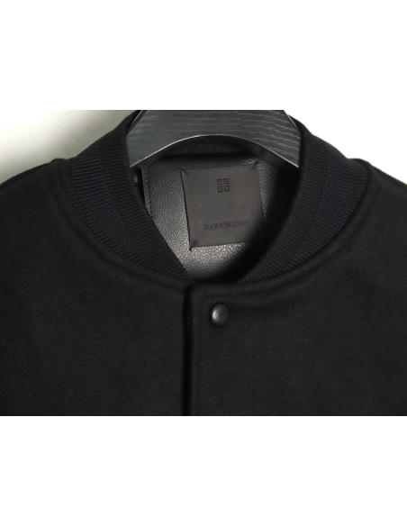 Givenchy 4G Logo leather baseball jacket,Cheap Replica Reps Givenchy