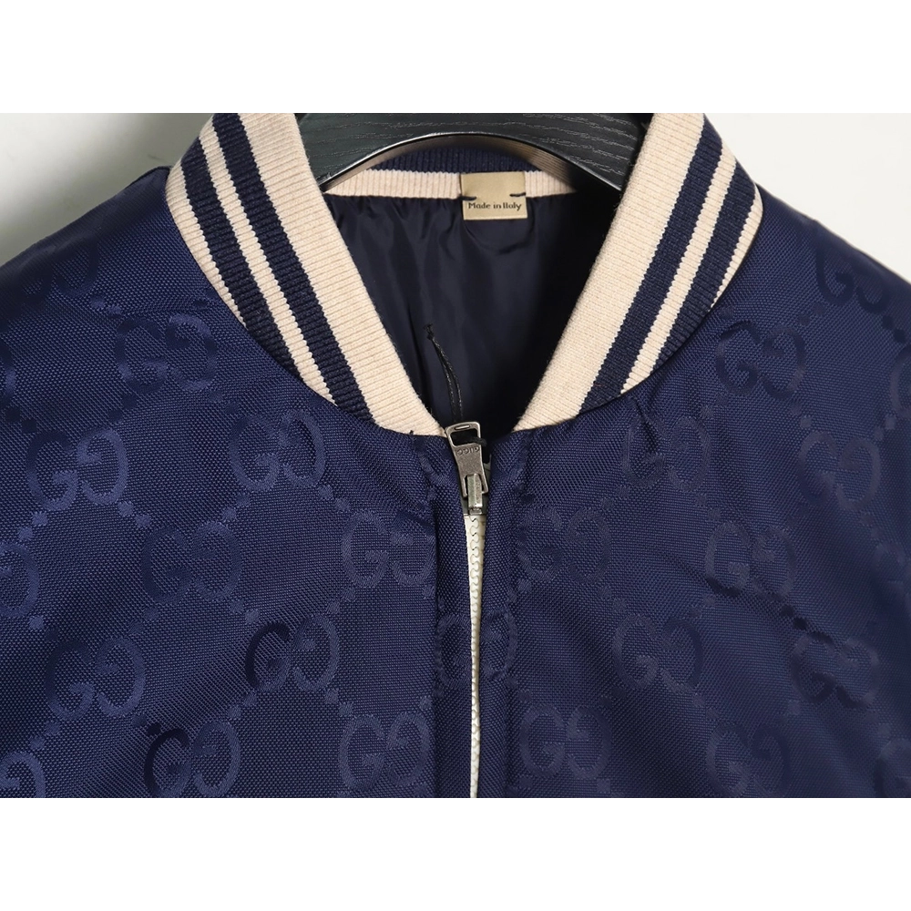 Gucci allover double G jacquard reversible quilted jacket,Cheap Replica Reps Gucci