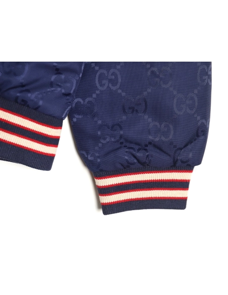 Gucci allover double G jacquard reversible quilted jacket,Cheap Replica Reps Gucci