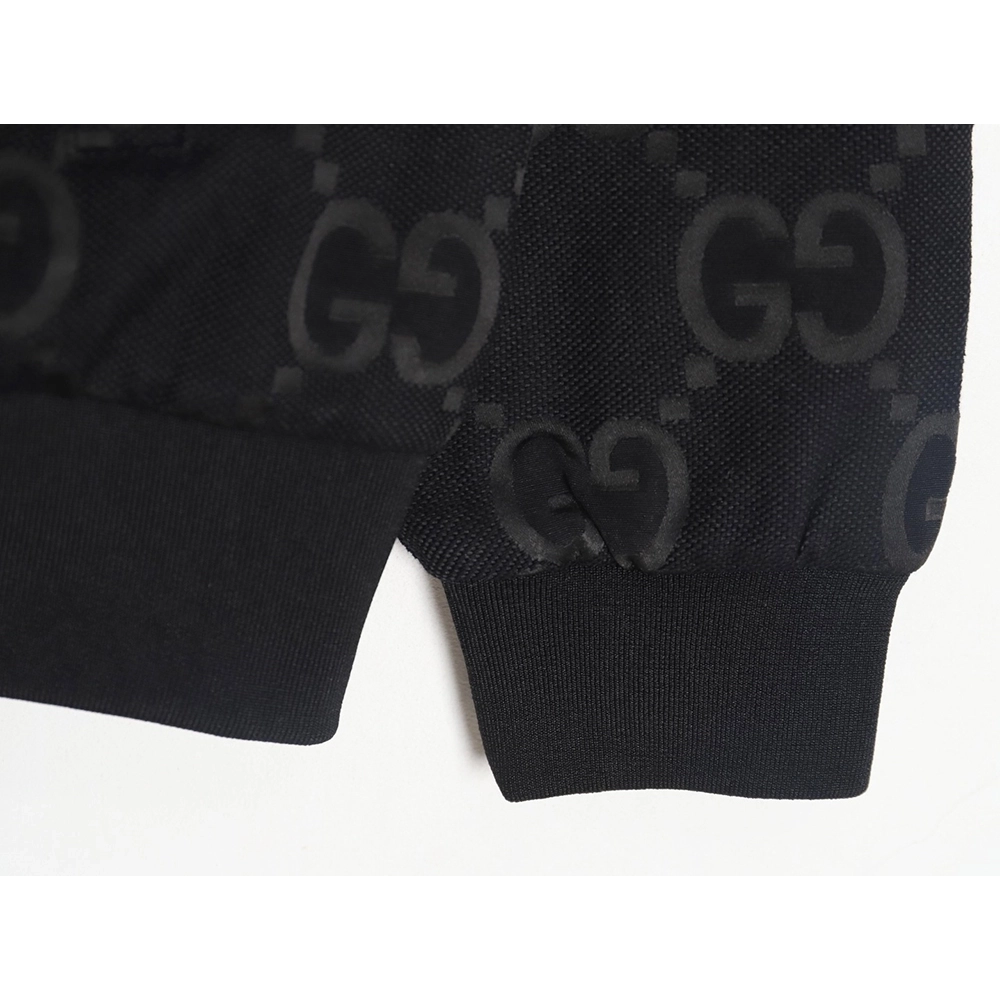 Gucci Double G full print canvas stand collar quilted jacket,Cheap Replica Reps Gucci