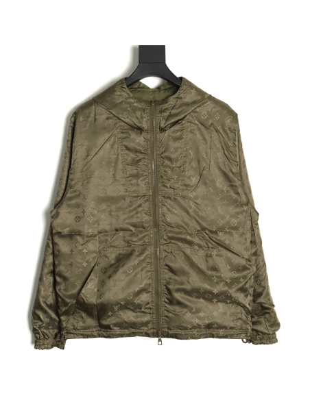 Louis Vuitton Doublesided Jacket with Jacquard Pattern,Cheap Replica Reps Louis Vuitton