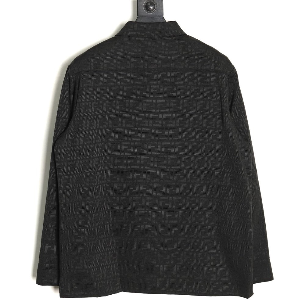 Fendi FF print longsleeved shirt jacket TSK1,Cheap Replica Reps Fendi