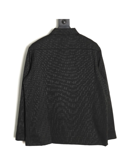 Fendi FF print longsleeved shirt jacket TSK1,Cheap Replica Reps Fendi