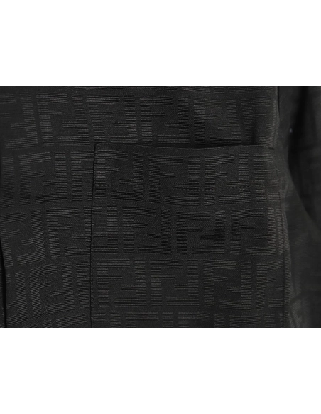 Fendi FF print longsleeved shirt jacket TSK1,Cheap Replica Reps Fendi