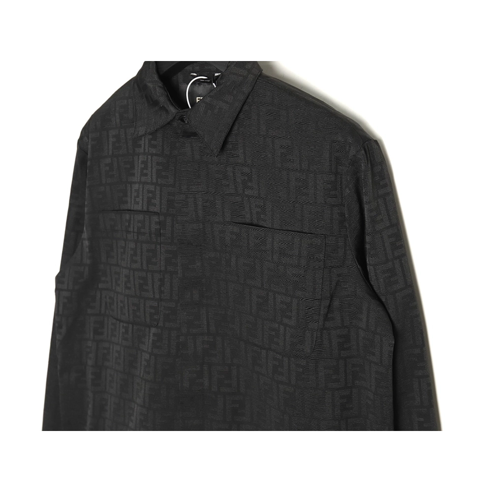 Fendi FF print longsleeved shirt jacket TSK1,Cheap Replica Reps Fendi