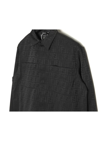 Fendi FF print longsleeved shirt jacket TSK1,Cheap Replica Reps Fendi
