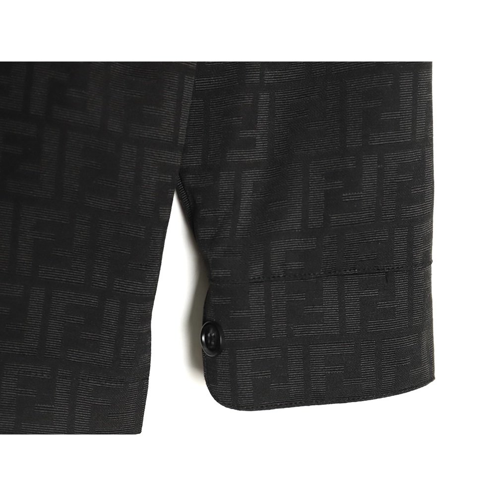 Fendi FF print longsleeved shirt jacket TSK1,Cheap Replica Reps Fendi