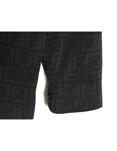Fendi FF print longsleeved shirt jacket TSK1,Cheap Replica Reps Fendi
