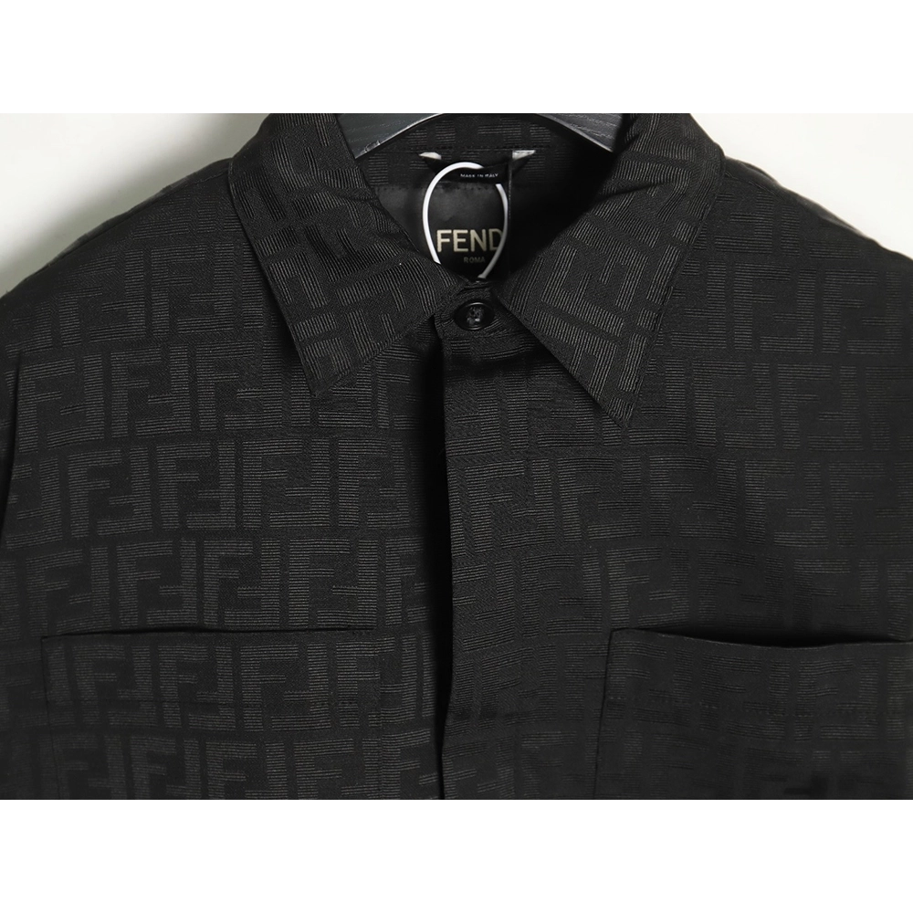 Fendi FF print longsleeved shirt jacket TSK1,Cheap Replica Reps Fendi