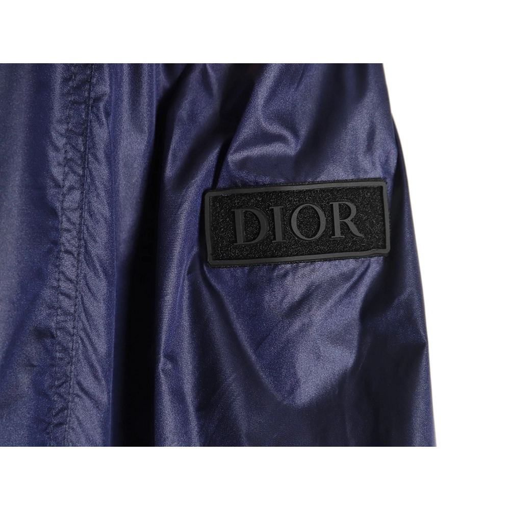Dior Sleeve Badge Jacquard Silk Hooded Jacket,Cheap Replica Reps Dior