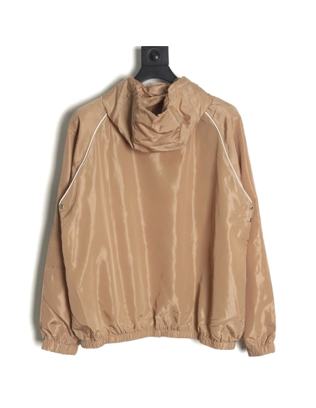 Gucci Line design zip pocket hooded windbreaker jacket,Cheap Replica Reps Gucci
