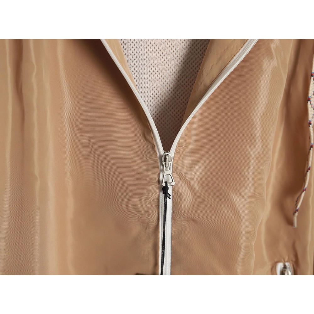 Gucci Line design zip pocket hooded windbreaker jacket,Cheap Replica Reps Gucci