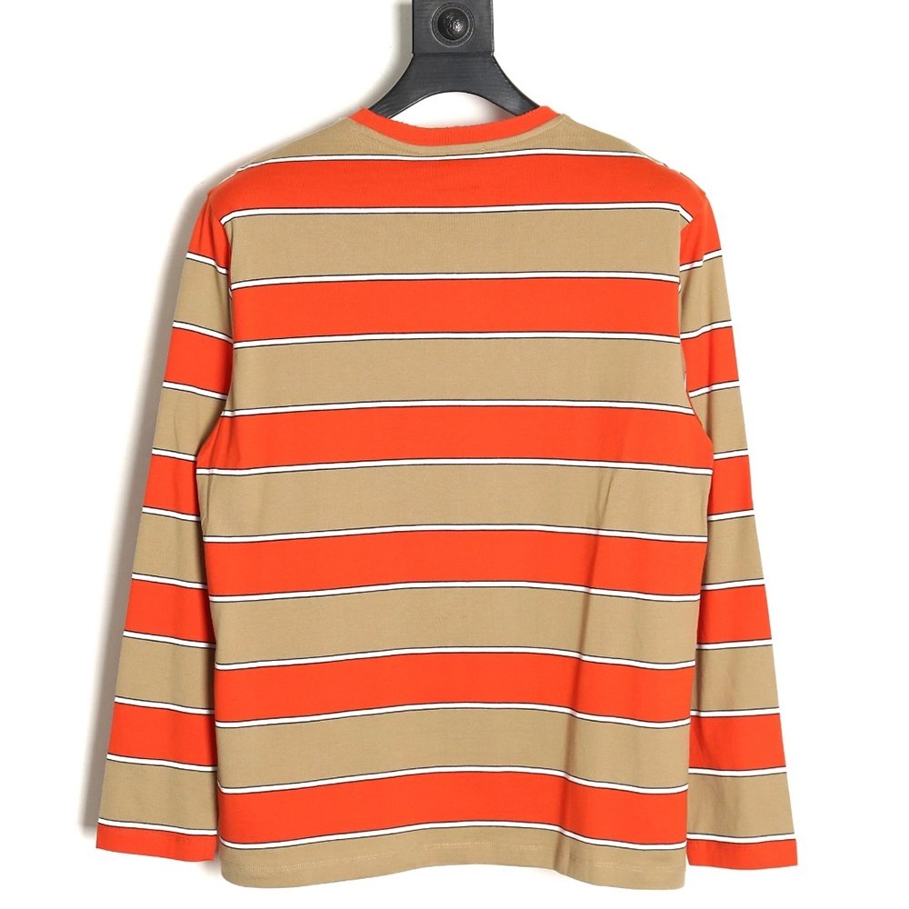 Miu Miu contrast striped longsleeved Tshirt,Cheap Replica Reps Miu Miu