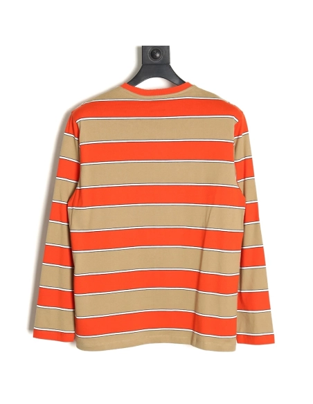 Miu Miu contrast striped longsleeved Tshirt,Cheap Replica Reps Miu Miu