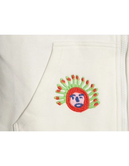 Louis Vuitton Yayoi Kusama sunfish embroidered hooded jacket,Cheap Replica Reps Louis Vuitton