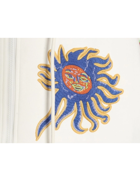 Louis Vuitton Yayoi Kusama sunfish embroidered hooded jacket,Cheap Replica Reps Louis Vuitton