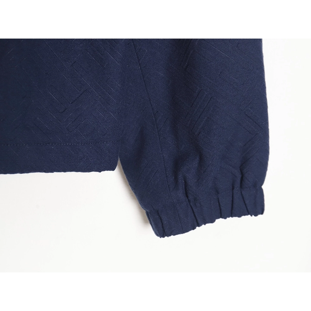 Fendi monogram pattern zipper hooded jacket,Cheap Replica Reps Fendi