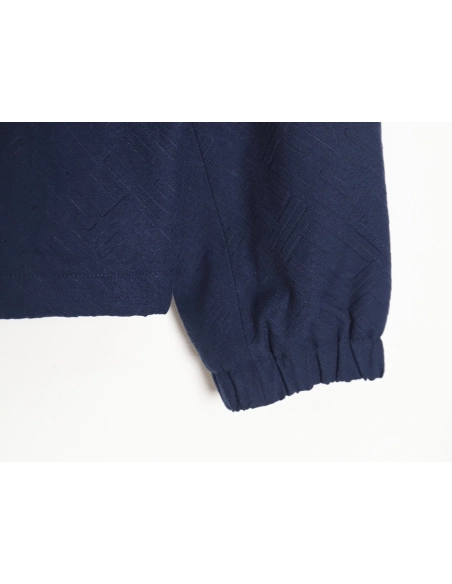 Fendi monogram pattern zipper hooded jacket,Cheap Replica Reps Fendi