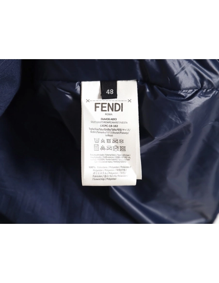 Fendi monogram pattern zipper hooded jacket,Cheap Replica Reps Fendi