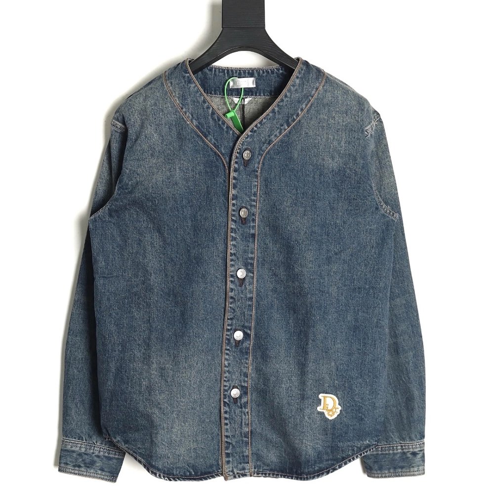 Dior Denim Baseball Jacket,Cheap Replica Reps Dior