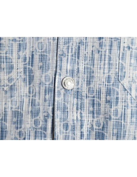 Dior classic all over print monogram denim shirt jacket 3841,Cheap Replica Reps Dior