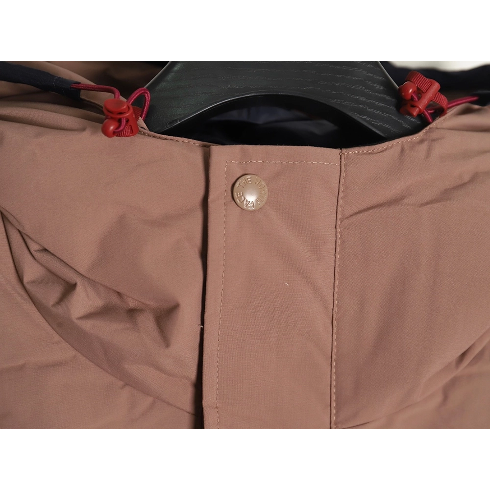 The North Face colorblock print zipup hooded down jacket TSK1,Cheap Replica Reps The North Face