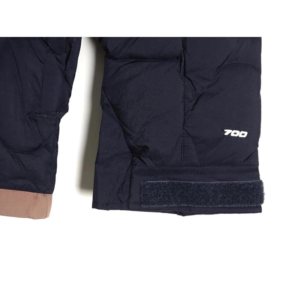 The North Face colorblock print zipup hooded down jacket TSK1,Cheap Replica Reps The North Face