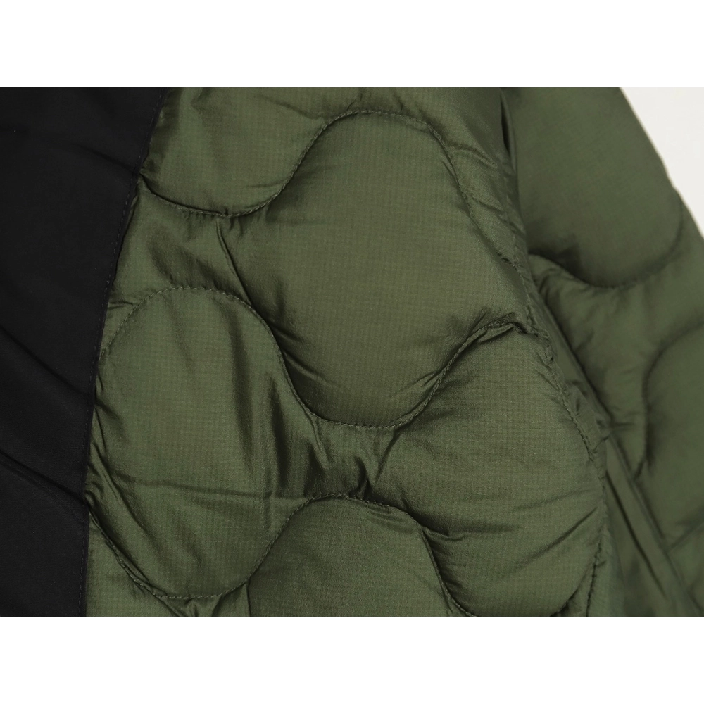 The North Face colorblock print zipup hooded down jacket,Cheap Replica Reps The North Face