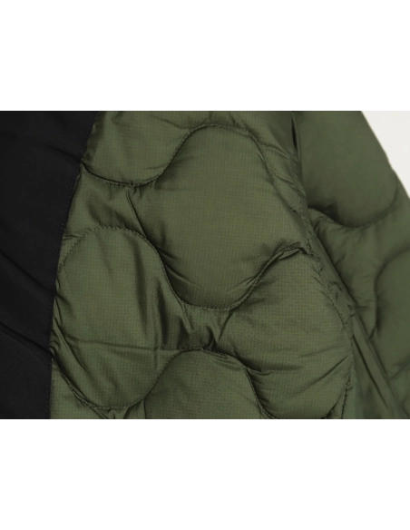 The North Face colorblock print zipup hooded down jacket,Cheap Replica Reps The North Face