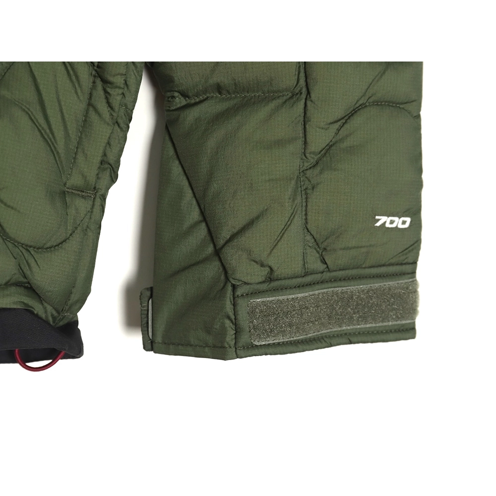 The North Face colorblock print zipup hooded down jacket,Cheap Replica Reps The North Face